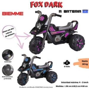 Moto a bateria Fox Dark de Biemme hasta 30 kilos