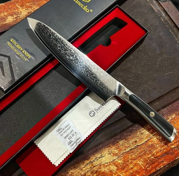 Sunnecko en acero japonés VG-10 Damasco