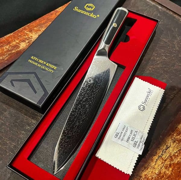Sunnecko en acero japonés VG-10 Damasco - Imagen 2