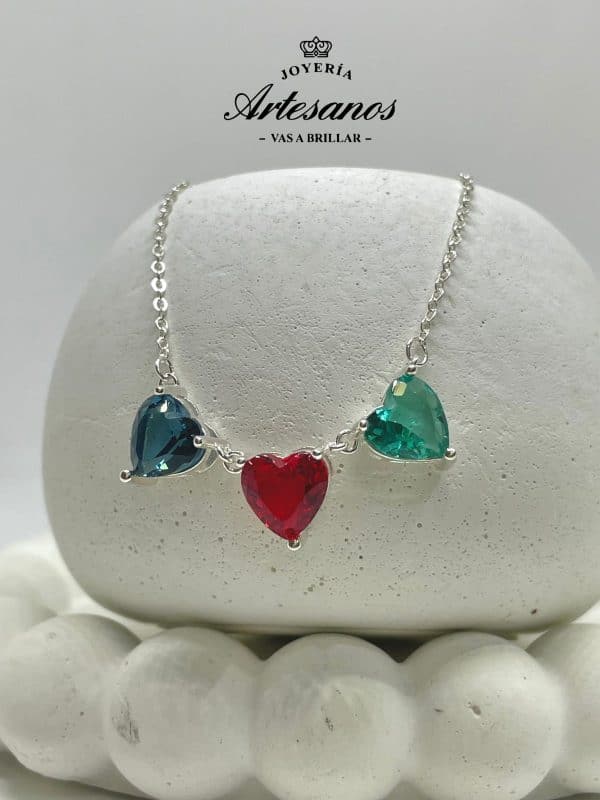 Collar corazón plata 925