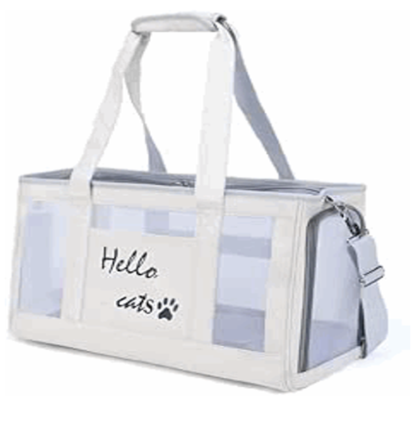 BOLSO TRANSPORTADORA P/MASCOTAS, 43*30*18CM, MALLA+POLIÉSTER, COLORES MEZCLADOS