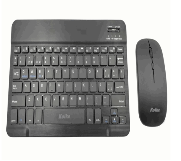 KIT DE TECLADO Y MOUSE KOLKE INALAMBRICO BT NEGRO KEK-718