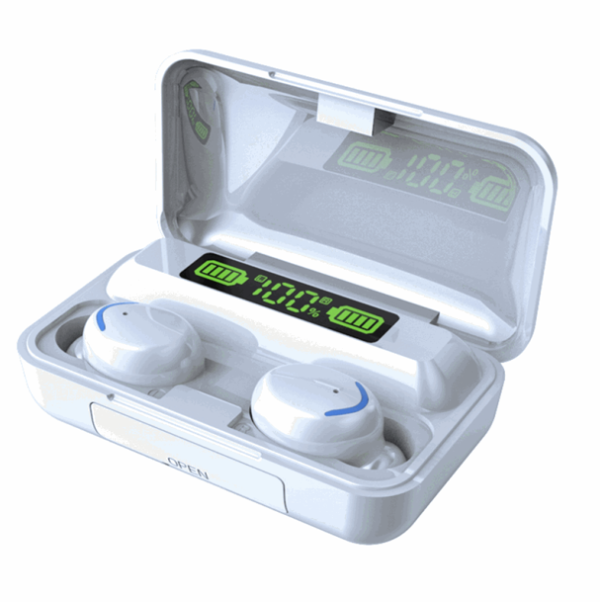 AURICULAR TWS CON ESTUCHE CARGADOR KAB-621 BLANCO