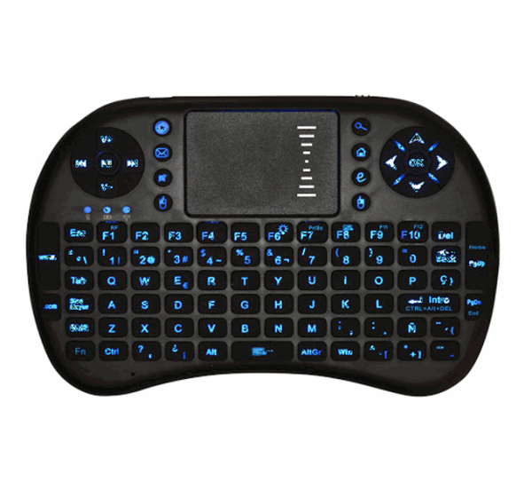 MINI TECLADO INALAMBRICO RETROILUMINADO KET-1107