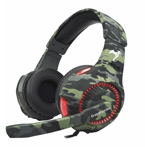 AURICULAR GAMER TROOPER KGA-487 LUZ ROJA