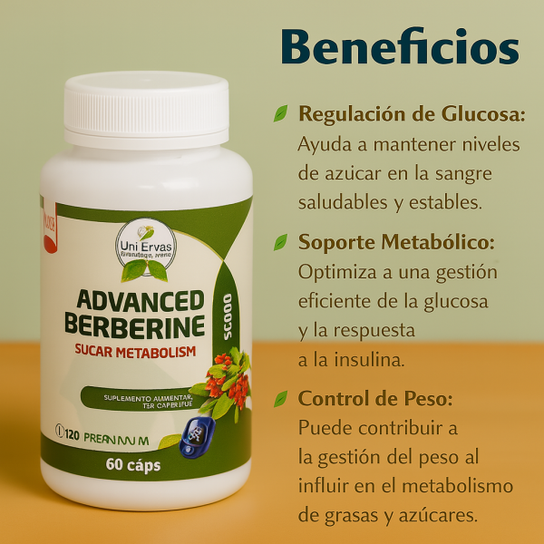 ADVANCED BERBERINE SUGAR METABOLISM 60 CAPS
