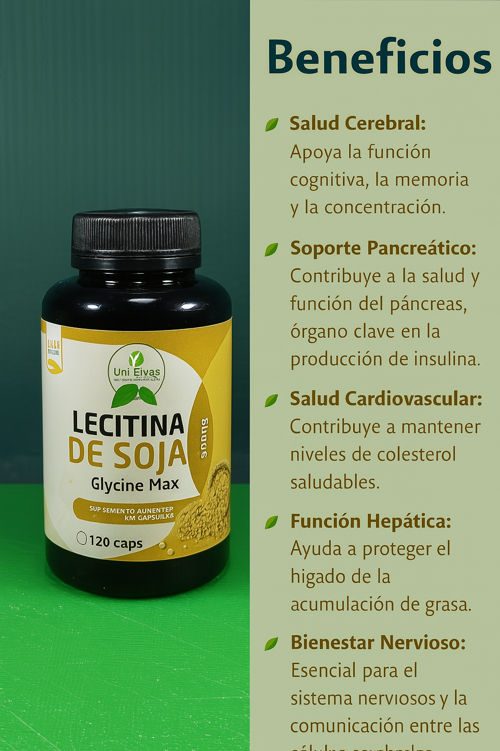 LECITINA DE SOJA DE 60 CAPS
