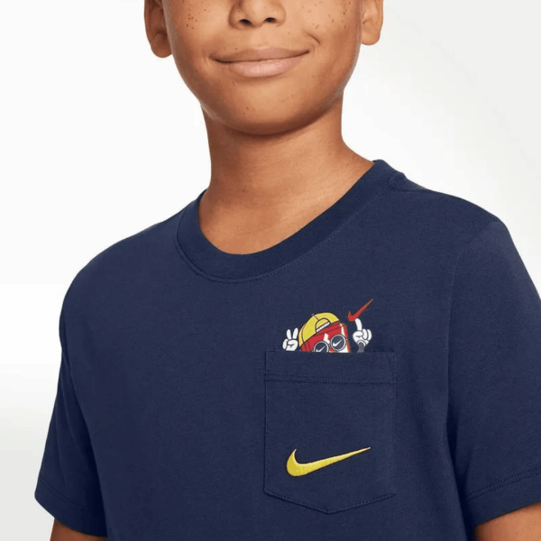 Nike Tshirt Sportwear Blu Kids - Imagen 3