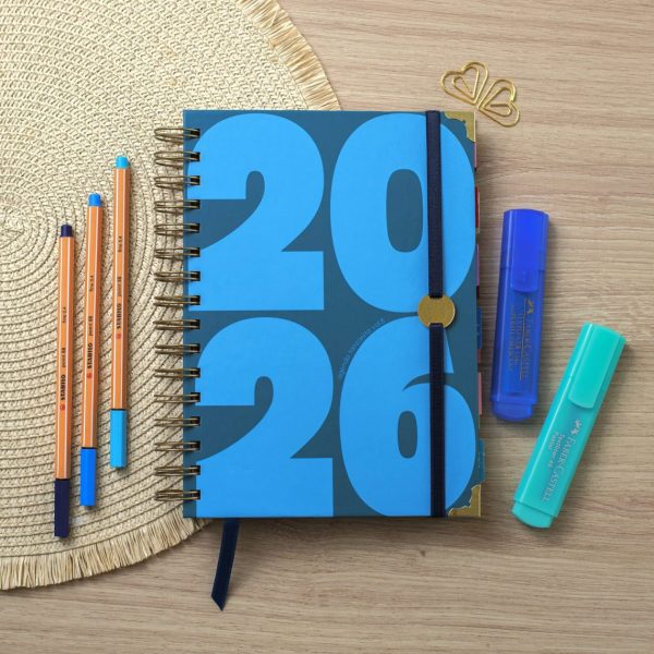 AGENDA 2026 💙 2 días por página
