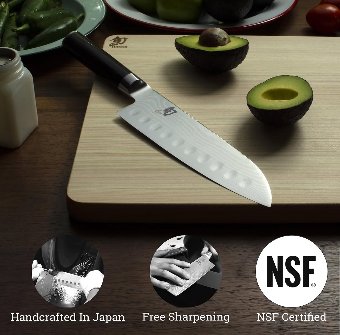 Shun Japonés Santoku Acero Japonés Damasco - Imagen 4