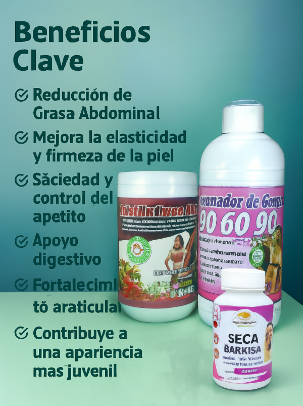 COMBO PARA ADELGAZAR, TRES SUPLEMENTOS, OPERATIVO VERANO