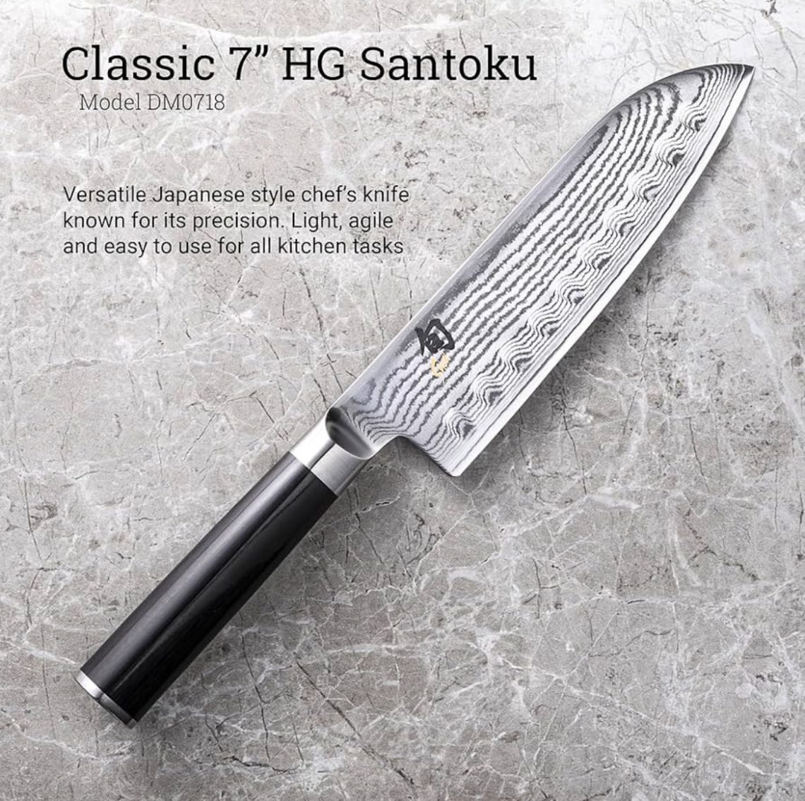 Shun Japonés Santoku Acero Japonés Damasco