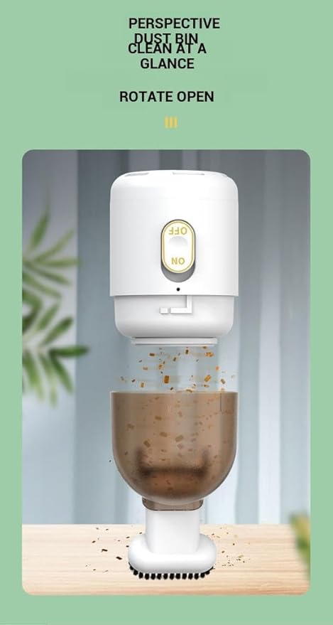 Aspiradora de escritorio USB Mini inalámbrica de mano para escritorio, oficina y teclado limpieza - Imagen 3