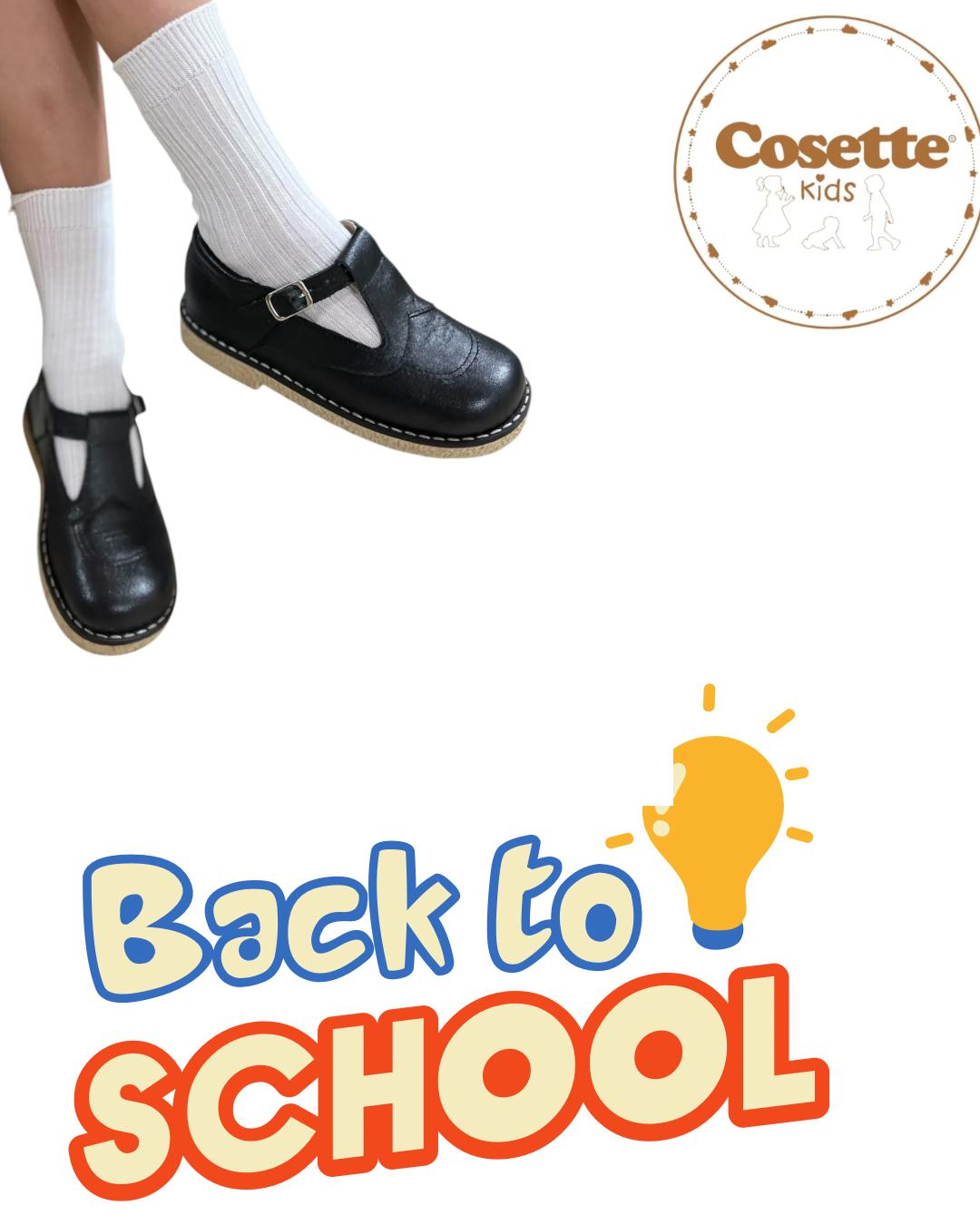 Guillermina Colegial de cuero 100%