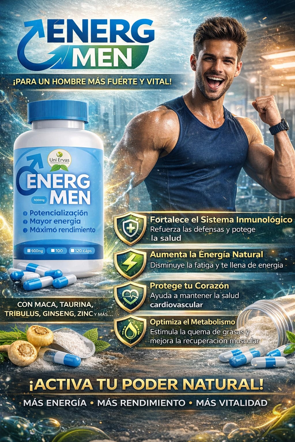 ENERG MEN DE 60 CAPSULAS