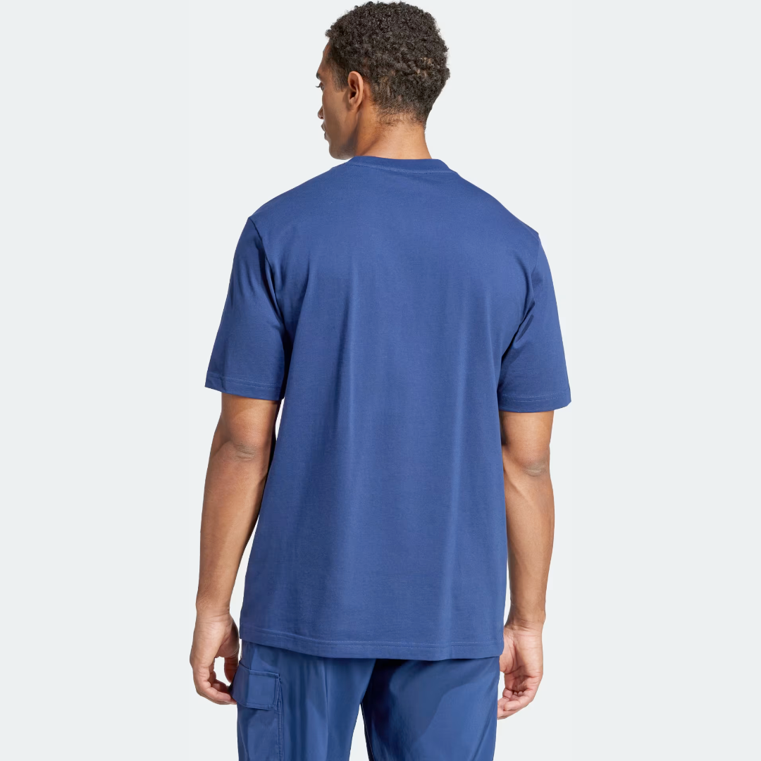 Adidas Tshirt Bassic Blu Men - Imagen 2