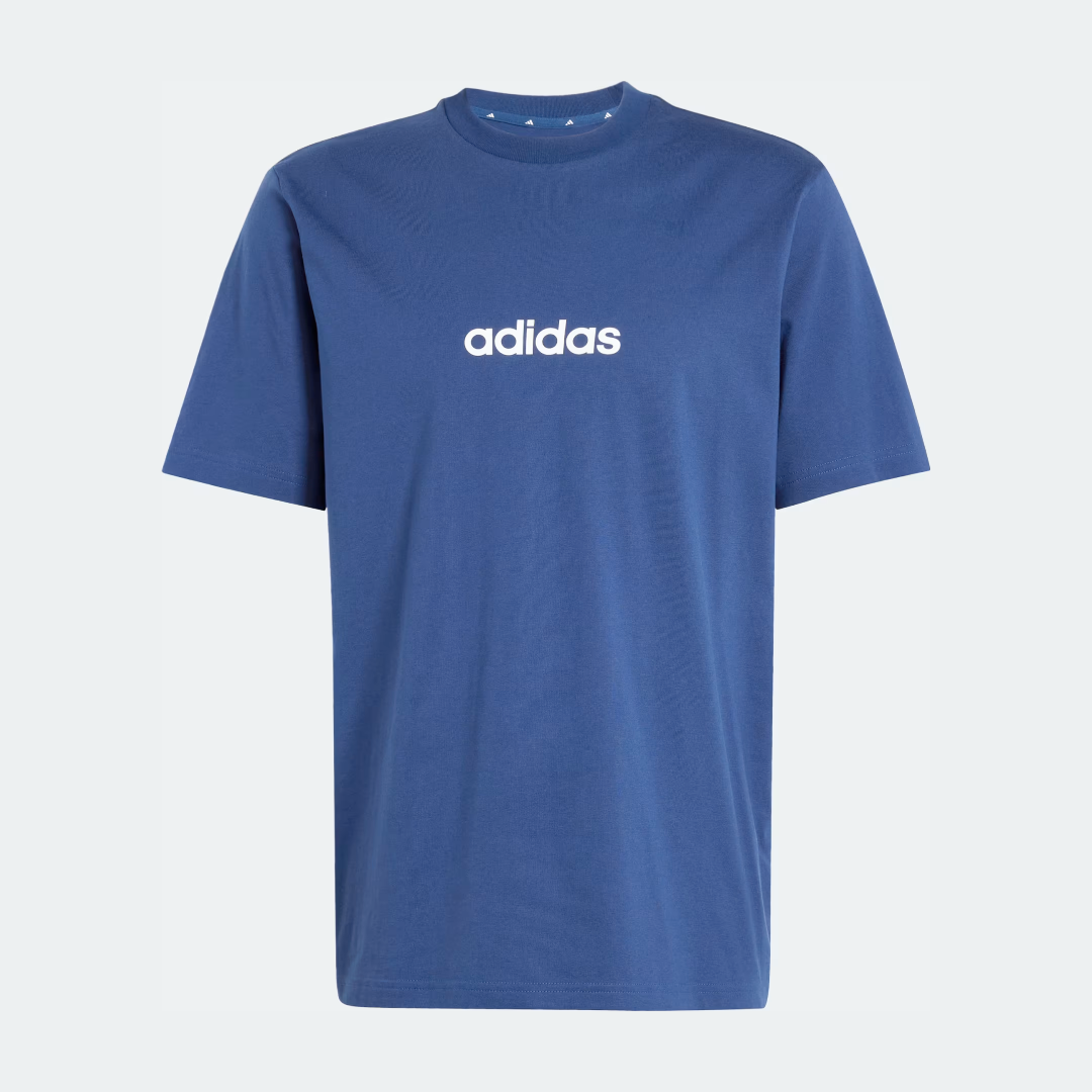 Adidas Tshirt Bassic Blu Men - Imagen 3