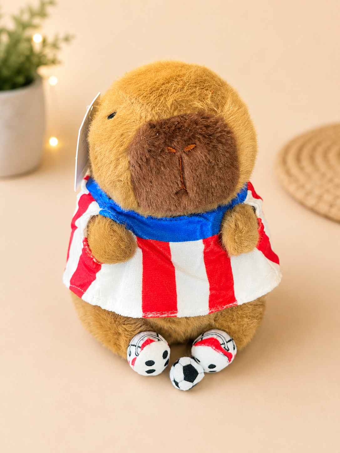 PELUCHE CAPIBARA REMERA PARAGUAY 22CM