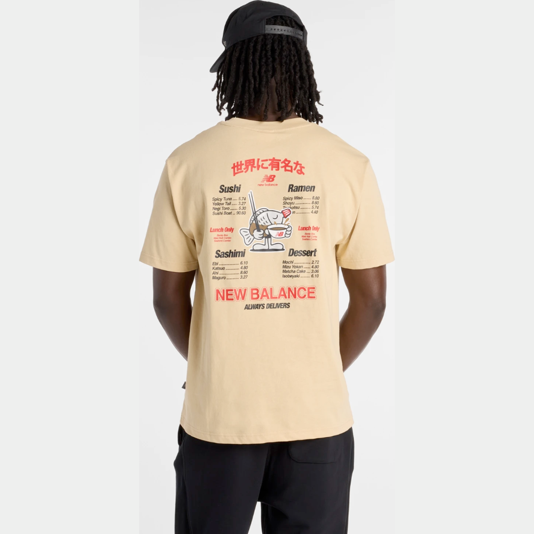 New Balance Tshirt Ramen Classic Bei Men - Imagen 2