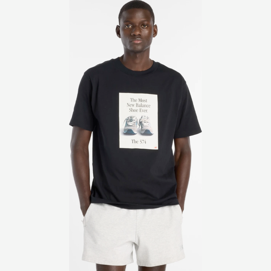 New Balance Tshirt Bassic Blk Men