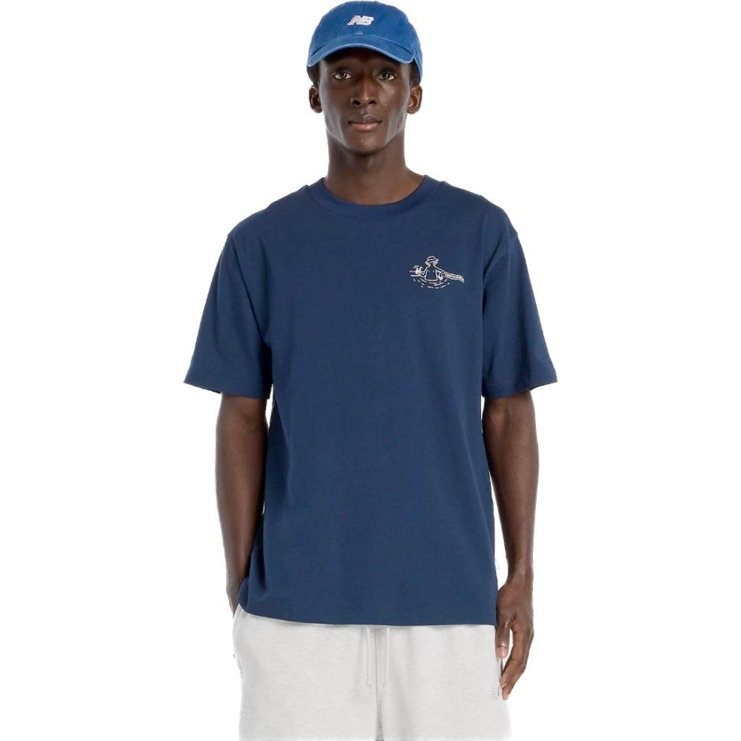 New Balance Tshirt Classic Blu Men