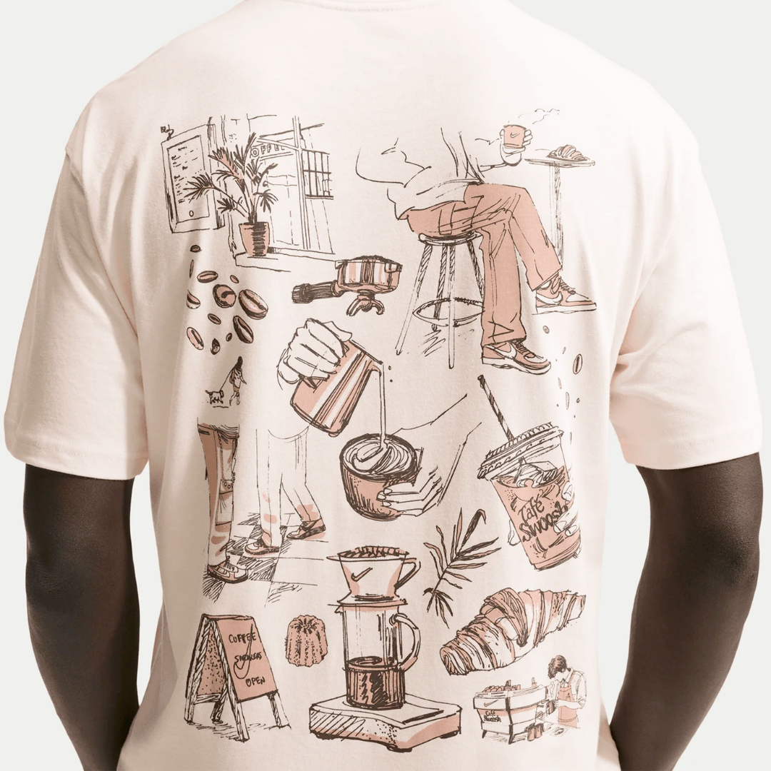 Nike Tshirt Café Swoosh Bei Men - Imagen 4