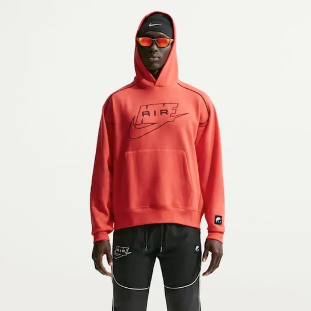Nike Hoodie Air Fleece Red Men