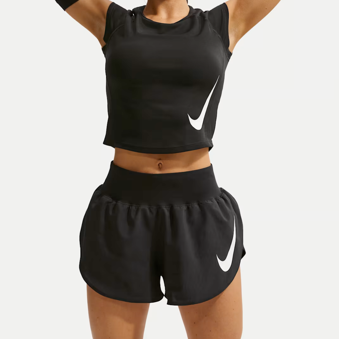 Nike Short Tempo Flow Swoosh Blk Women - Imagen 3