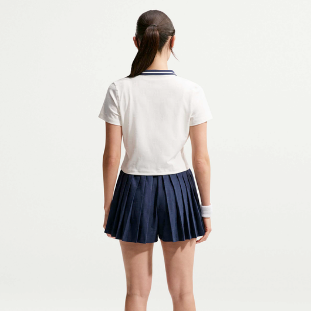 Nike Tshirt Crop Court Collection Whi Women - Imagen 2