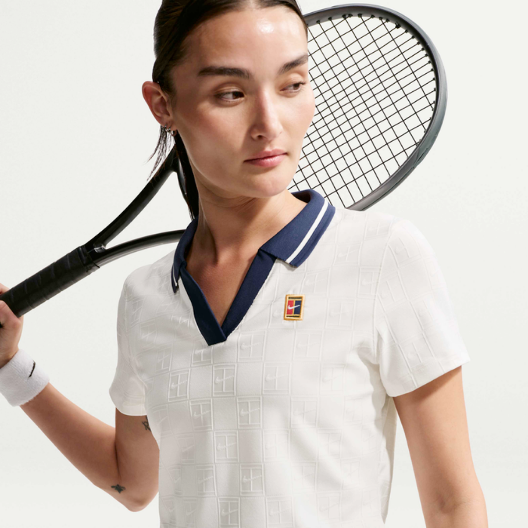 Nike Tshirt Crop Court Collection Whi Women - Imagen 4