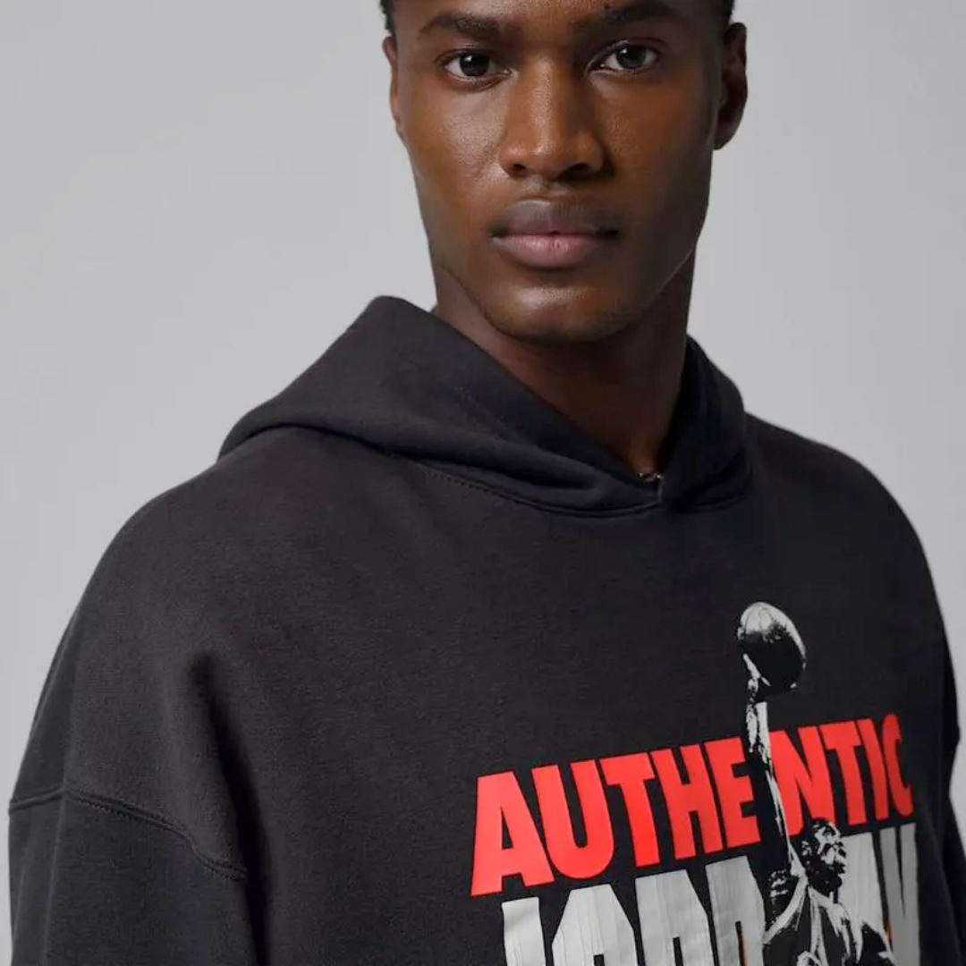 Nike Jordan Hoodie Brooklyn Fleece Blk Men - Imagen 3