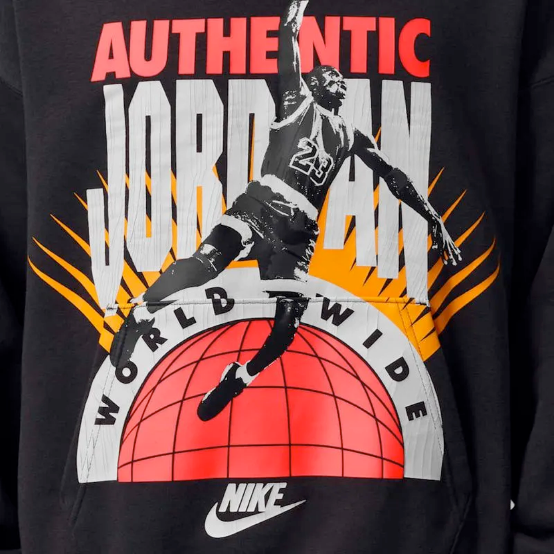 Nike Jordan Hoodie Brooklyn Fleece Blk Men - Imagen 4