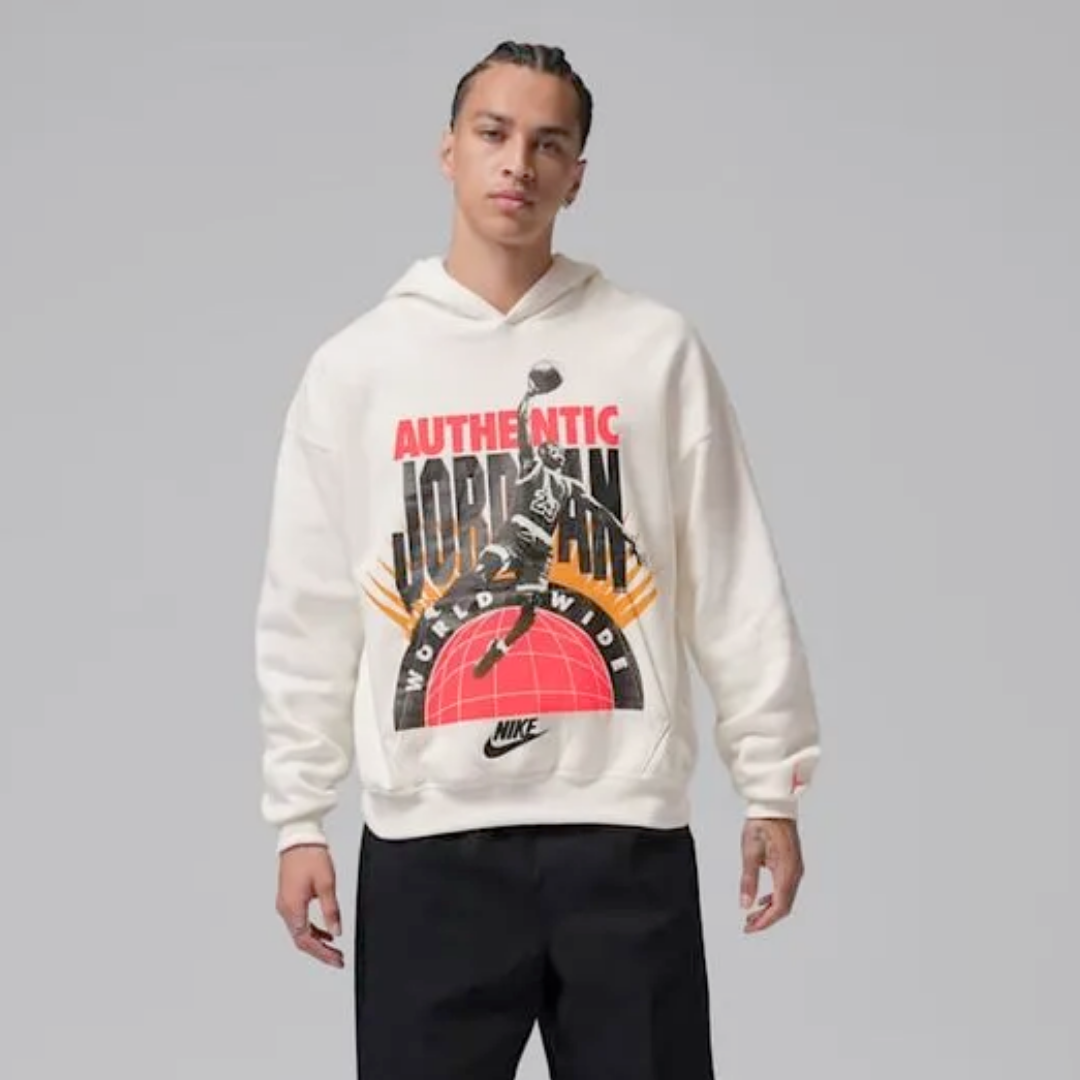 Nike Jordan Hoodie Brooklyn Fleece Whi Men
