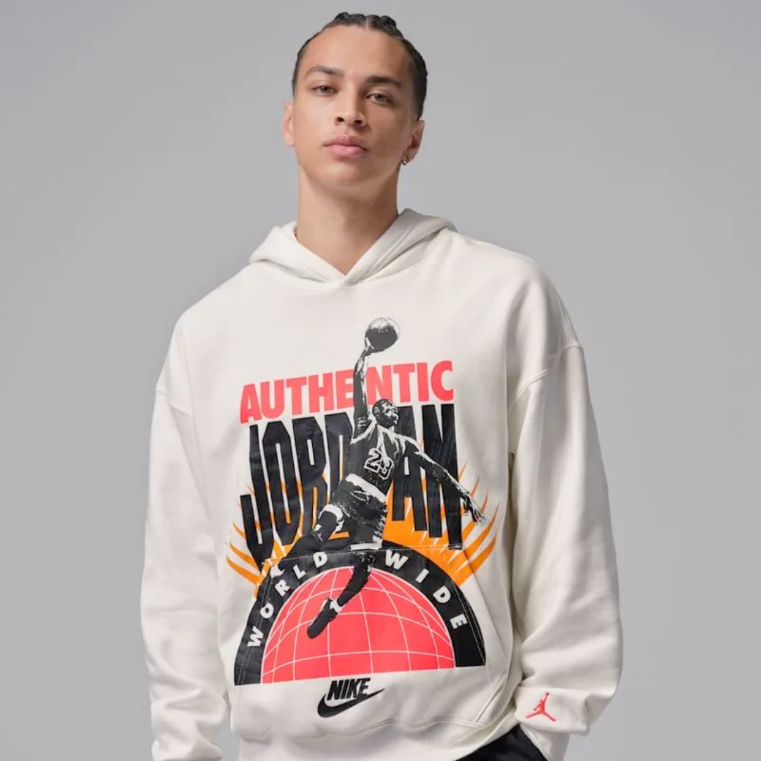 Nike Jordan Hoodie Brooklyn Fleece Whi Men - Imagen 3
