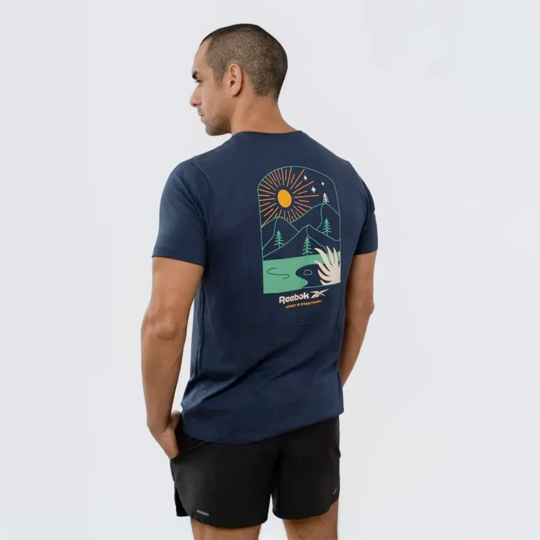 Reebok Tshirt Classic Blu Men - Imagen 2