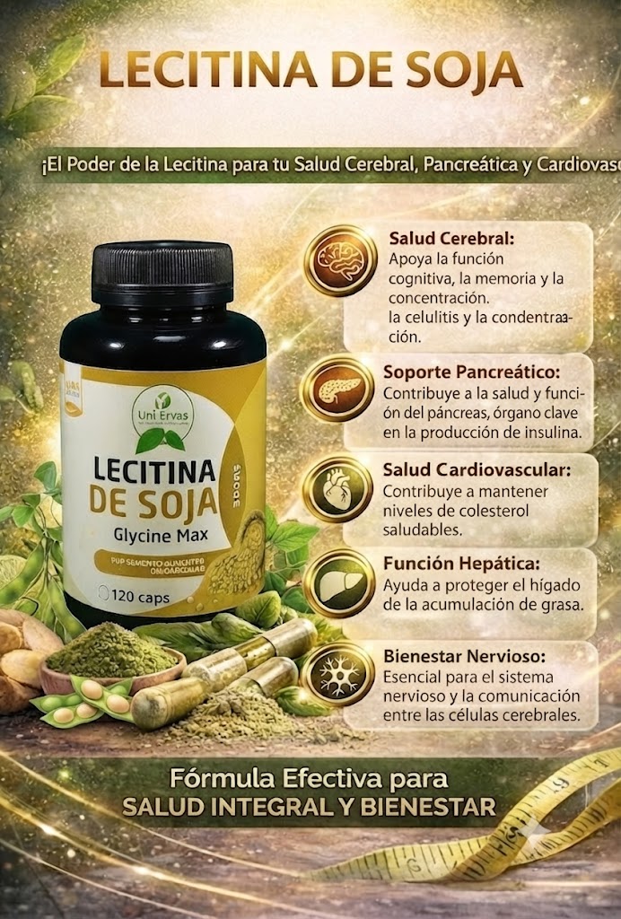 LECITINA DE SOJA DE 120 CAPSULAS