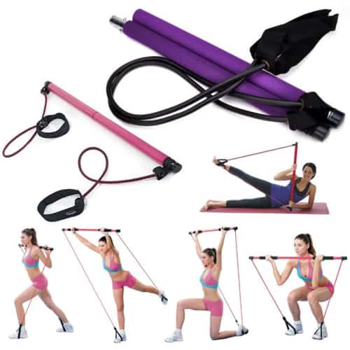BARRA MULTIUSO PARA HACER EJERCICIO Y PILATES PORTATL - Imagen 2