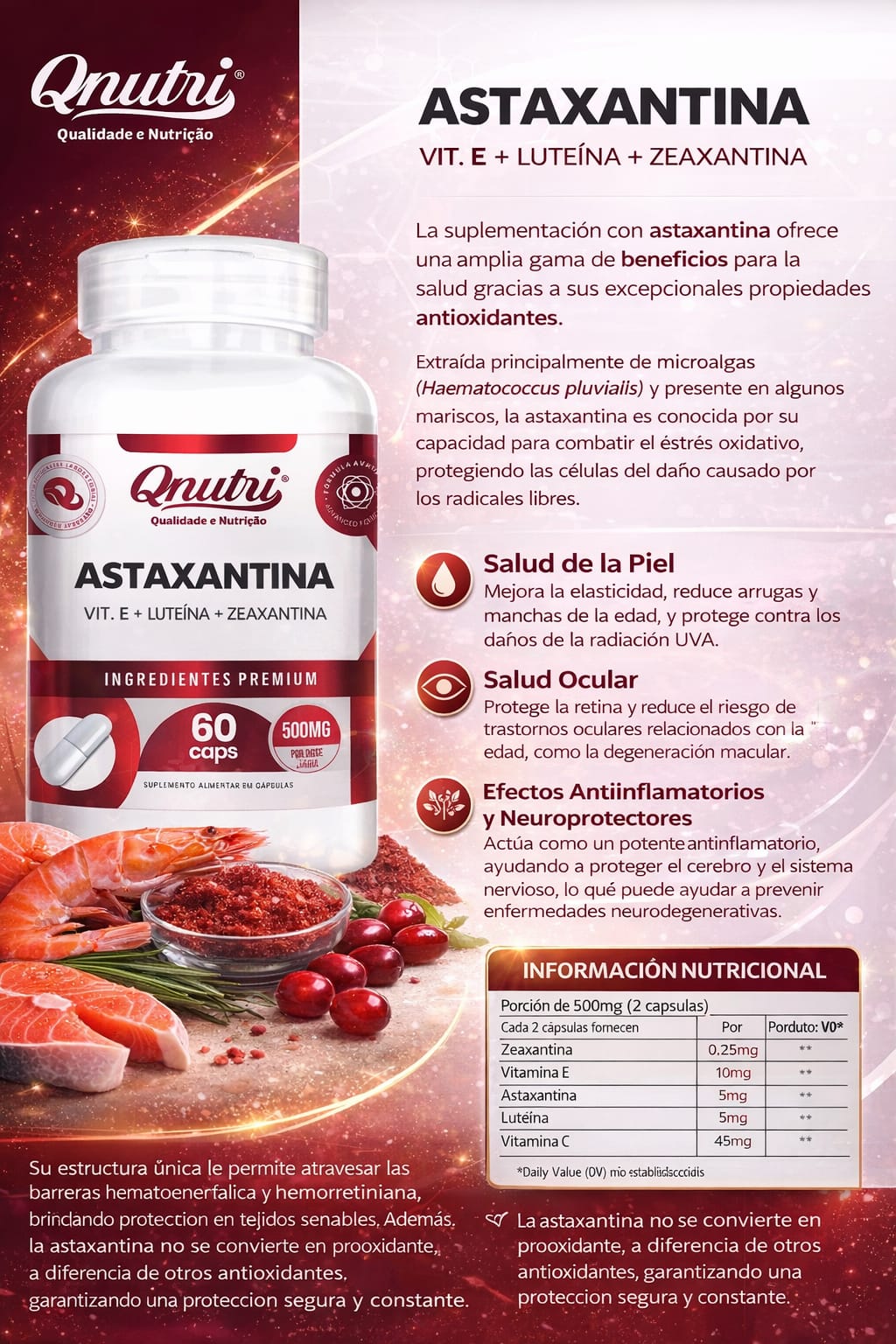 ASTAXANTINA DE 60 CAPSULAS