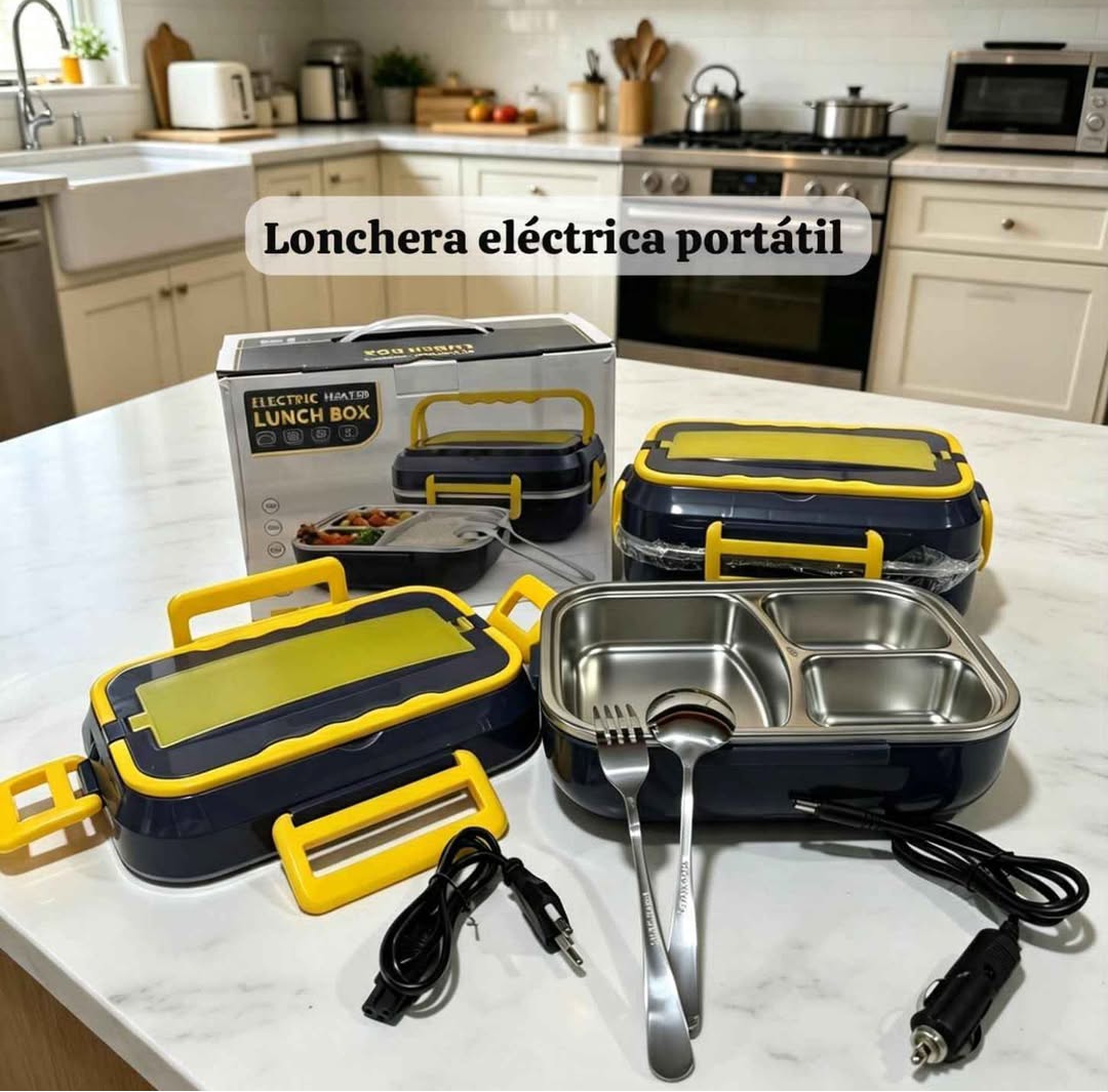 Lonchera eléctrica portátil 2 en 1